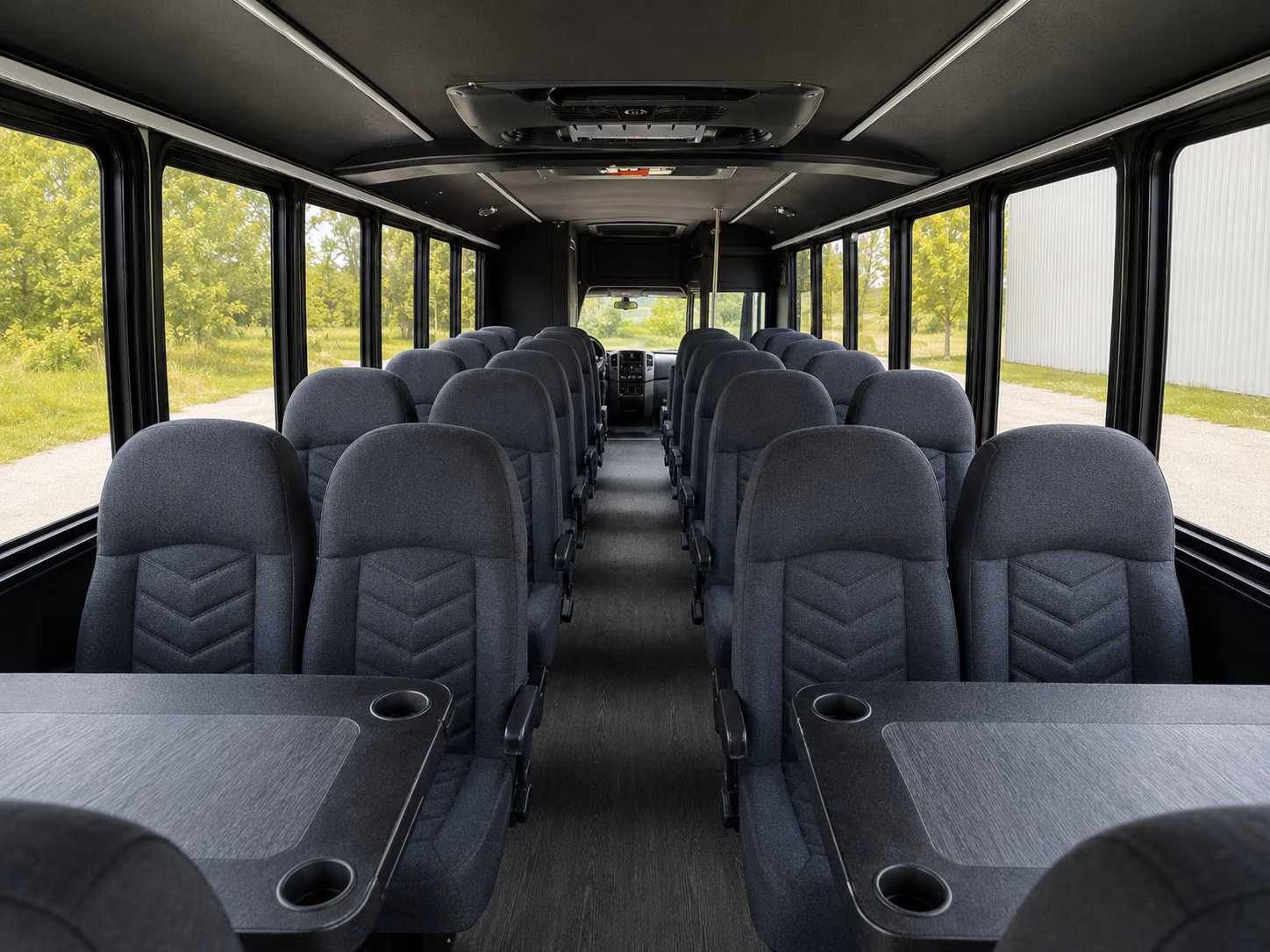 topeka 18 passenger minibus inside