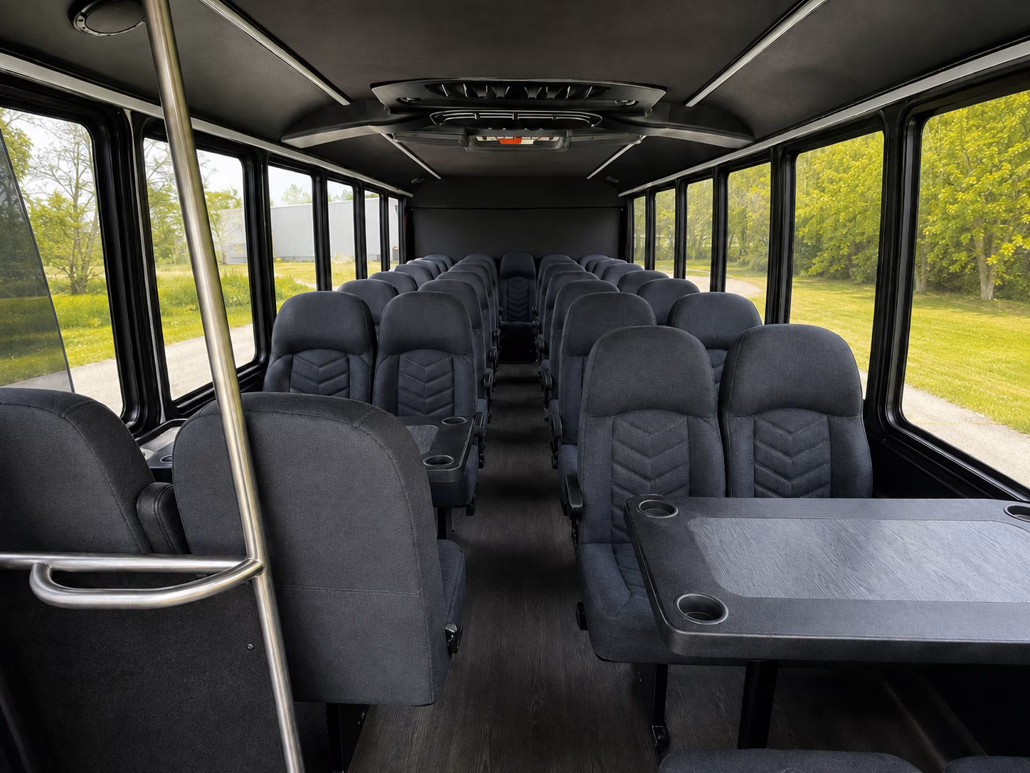 topeka 18 passenger minibus interior