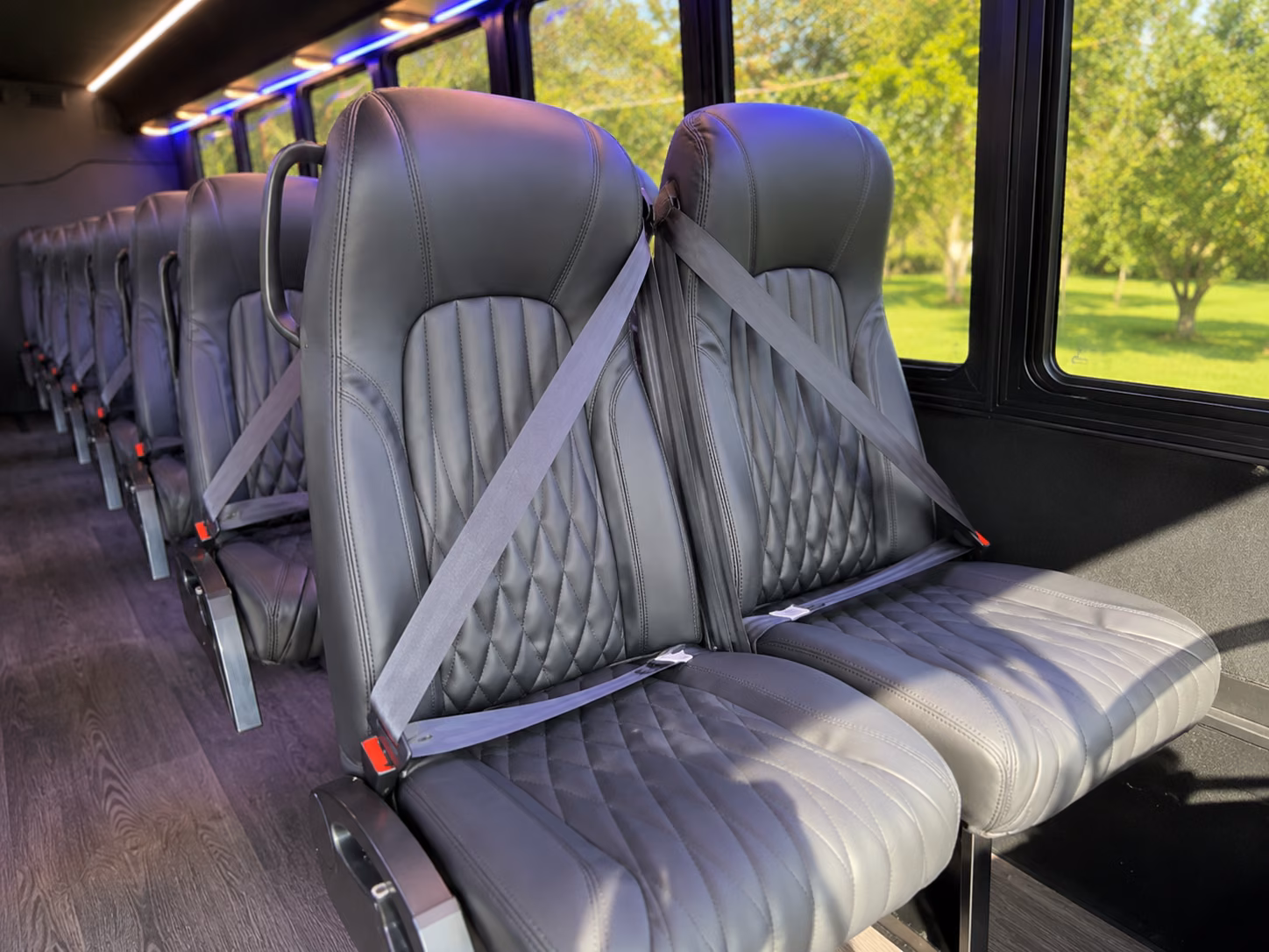 topeka 20 passenger minibus interior