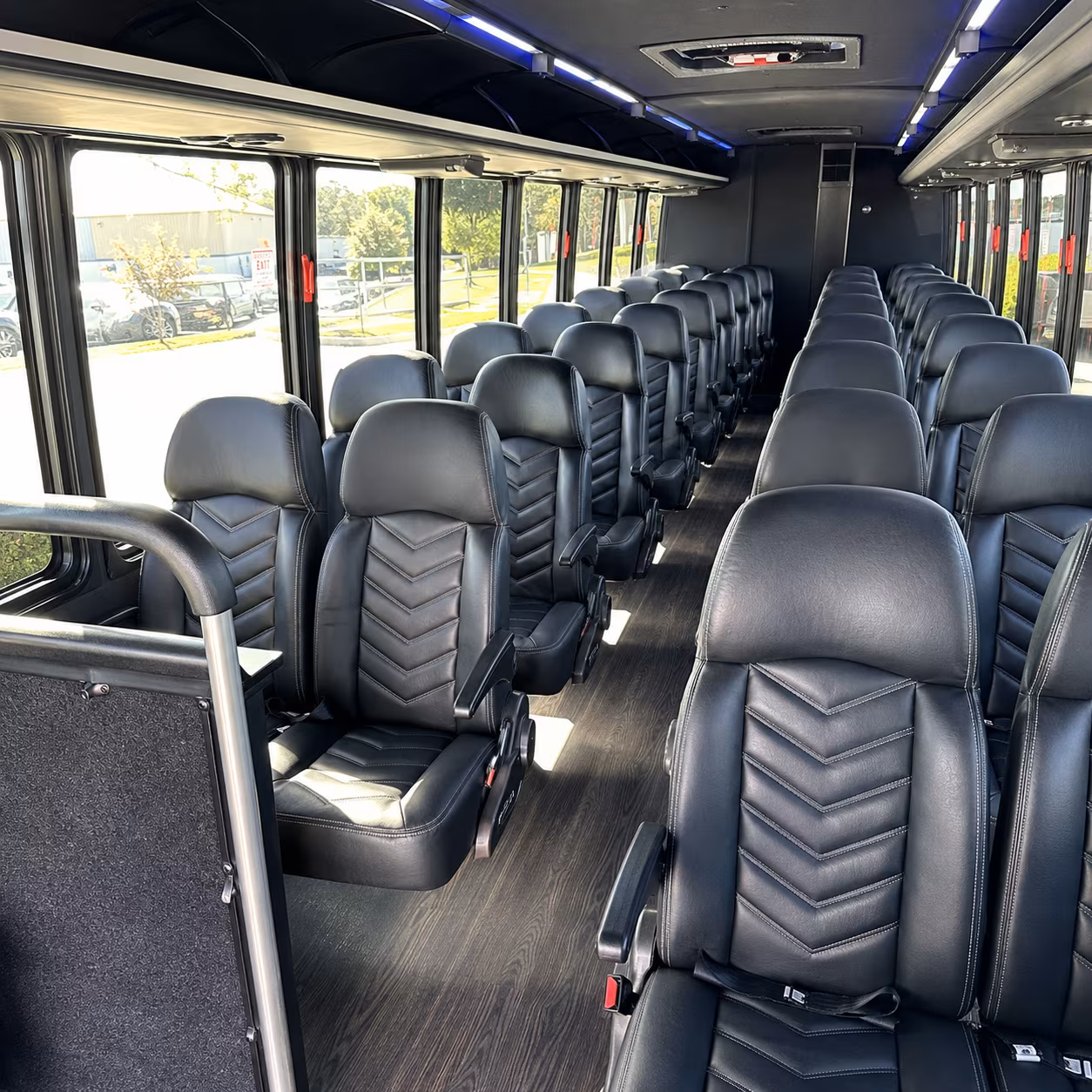 topeka 25 passenger minibus interior