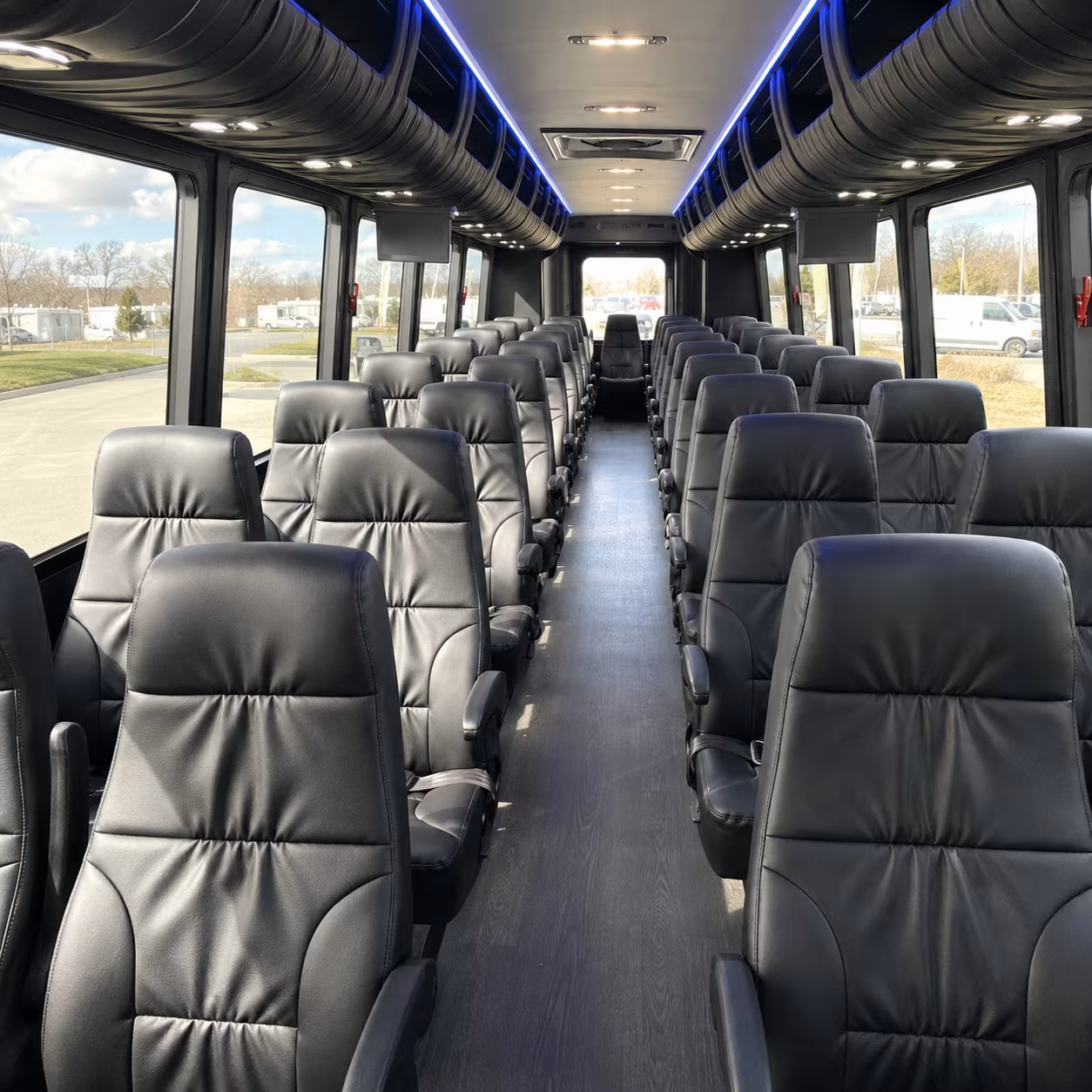 topeka 28 passenger minibus inside