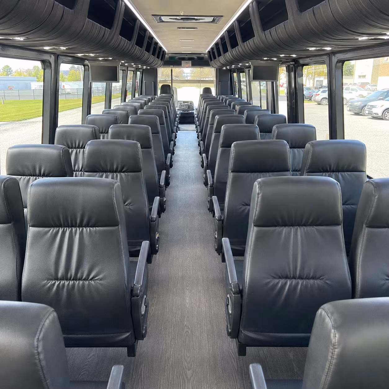 topeka 28 passenger minibus interior