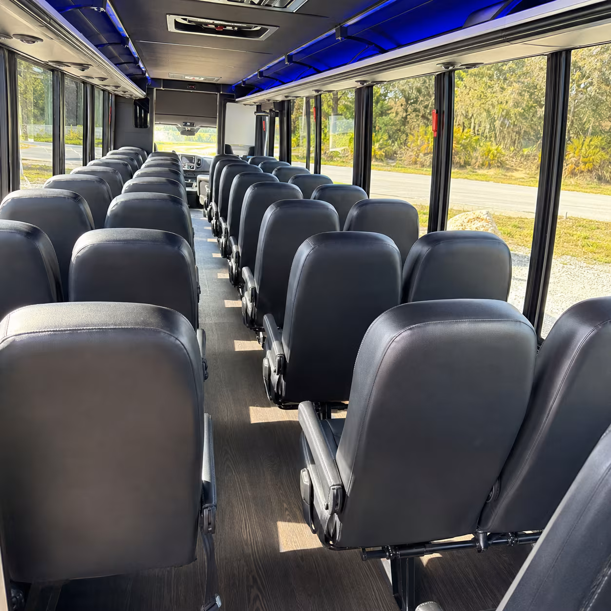 topeka 30 passenger minibus interior