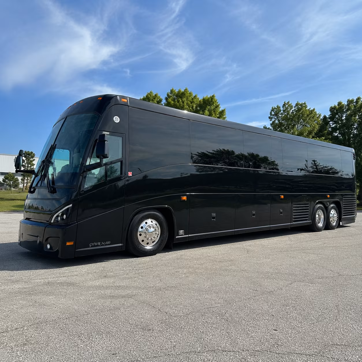 topeka 47 passenger charter bus