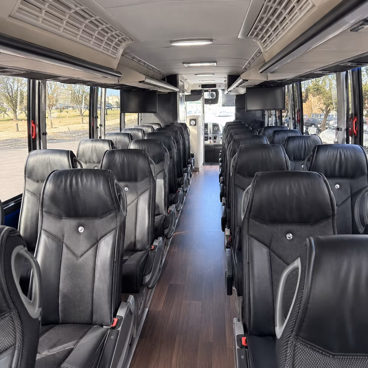 topeka charter bus interior