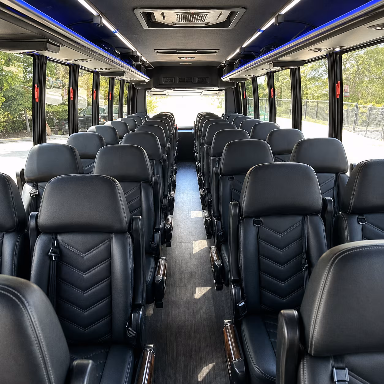 topeka wedding transportation onboard seating